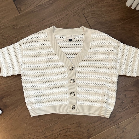 2- UNIVERSAL THREAD Striped Knit Cardigan Set - Picture 2 of 6